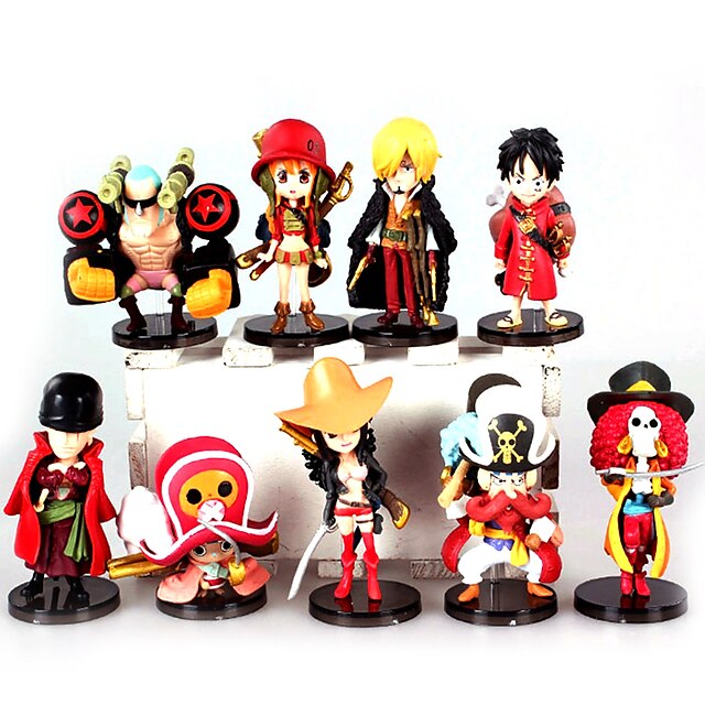  Anime Action-Figuren Inspiriert von One Piece Monkey D. Luffy PVC 7cm CM Modell Spielzeug Puppe Spielzeug