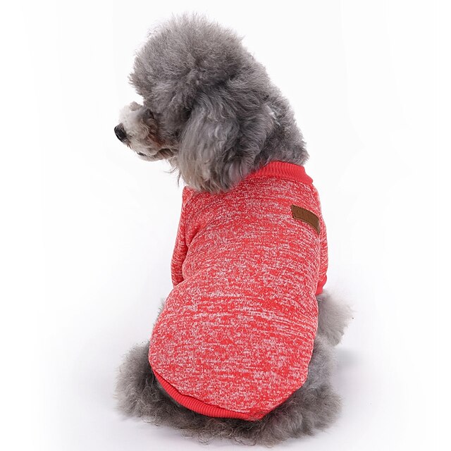  Cat Dog Coat Shirt / T-Shirt Puppy Clothes Solid Colored Fashion Sports Outdoor Winter Dog Clothes Puppy Clothes Dog Outfits Purple Red Fuchsia Costume for Girl and Boy Dog Polar Fleece XS S M L XL