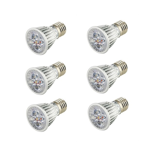  6pcs 5 W Focos LED 400-450 lm E26 / E27 B 5 Cuentas LED COB Decorativa Blanco Cálido 85-265 V / 6 piezas