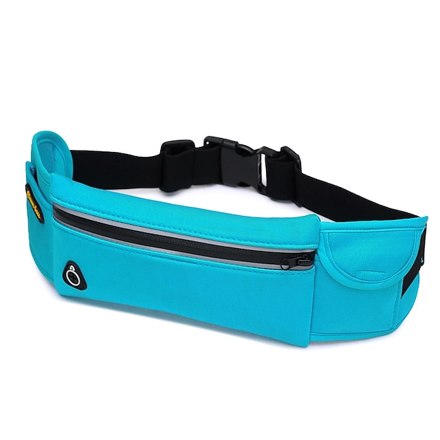  0.8 L Waist Bag / Waistpack - Waterproof, Skidproof Outdoor Camping / Hiking Terylene Green, Blue, Black
