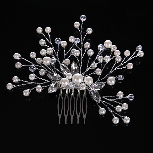  Crystal / Imitation Pearl / Rhinestone Hair Combs with 1 Wedding / Special Occasion / Casual Headpiece