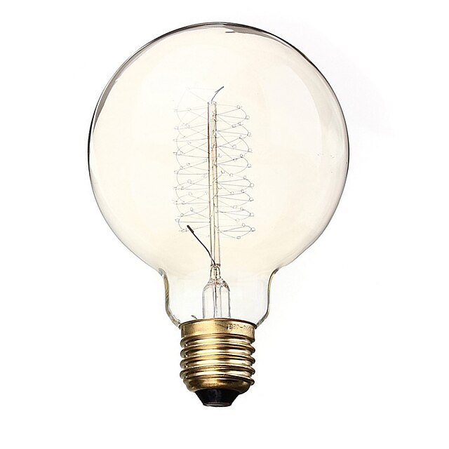  BriLight 1pc 40 W E26 / E27 / E27 G95 Varm hvit 2300 k Glødende Vintage Edison lyspære 220-240 V / 110-130 V