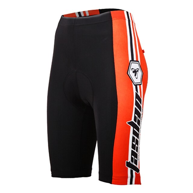  TASDAN Mulheres Bermudas Acolchoadas Para Ciclismo Fibra Sintética Moto Shorts Shorts Roupa interior Shorts Acolchoados Respirável Tapete 3D Secagem Rápida Esportes Vermelho / Rosa claro Ciclismo de