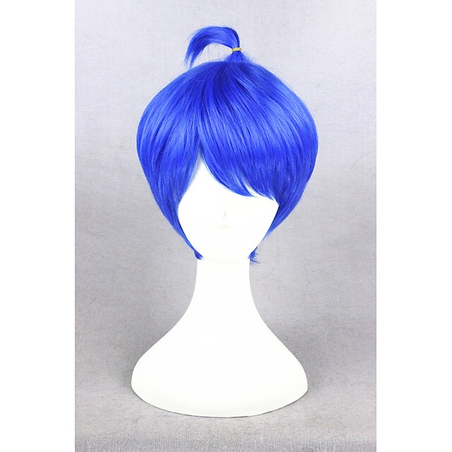  short inside out joy blue 12inch ainme party synthetic cosplay wigcs 274a