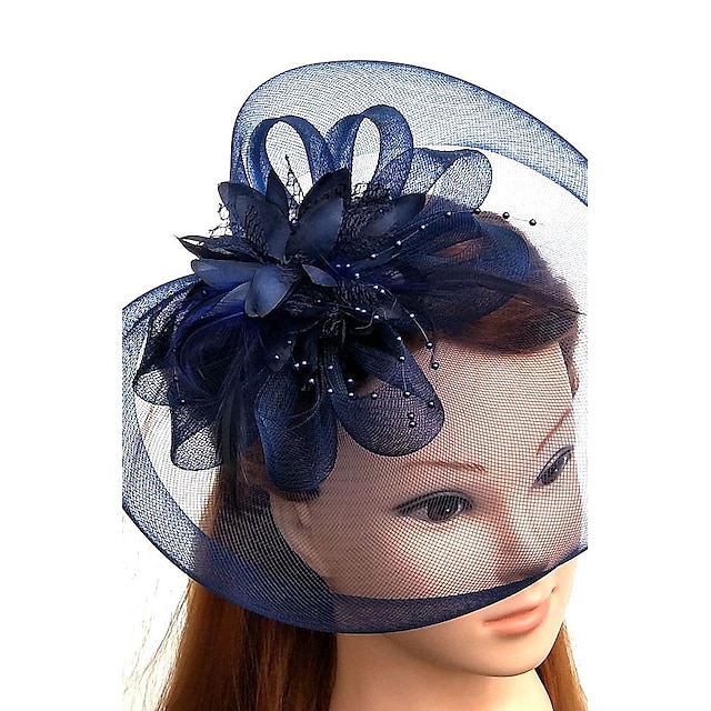  טול / עור / רשת מפגשים / כובעים / ביגוד לראש עם פרחוני 1 pc חתונה / אירוע מיוחד / מסיבת תה כיסוי ראש