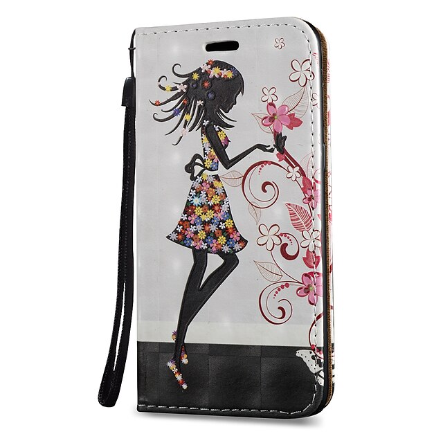  Case For Samsung Galaxy Note 8 Note 5 Card Holder with Stand Flip Magnetic Pattern Full Body Cases Sexy Lady Hard PU Leather for Note 8