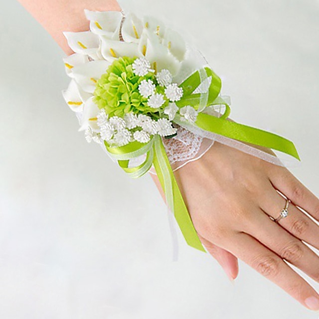  Wedding Flowers Bouquets / Wrist Corsages / Unique Wedding Décor Wedding / Special Occasion / Party / Evening Material / Lace / Satin 0-20cm