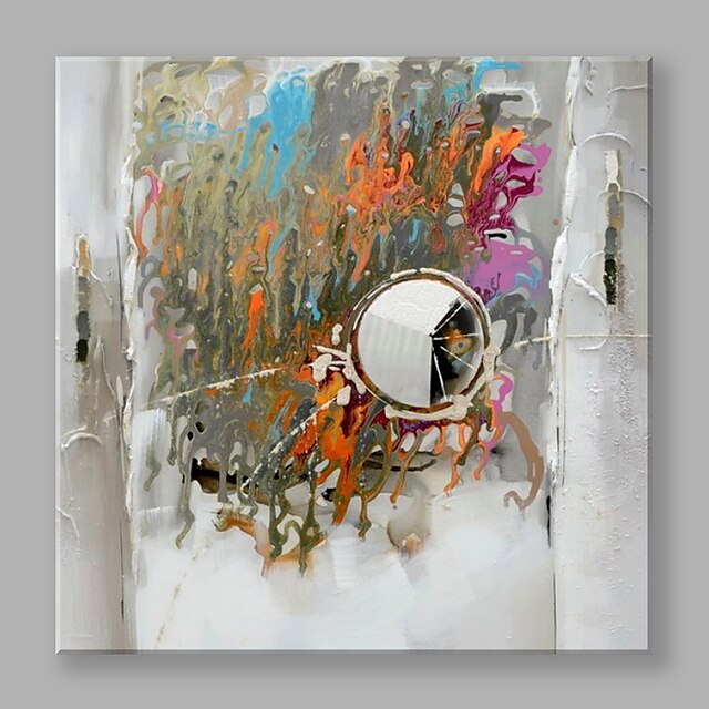  Pintura a Óleo Pintados à mão - Abstrato Modern Tela de pintura / Lona esticada