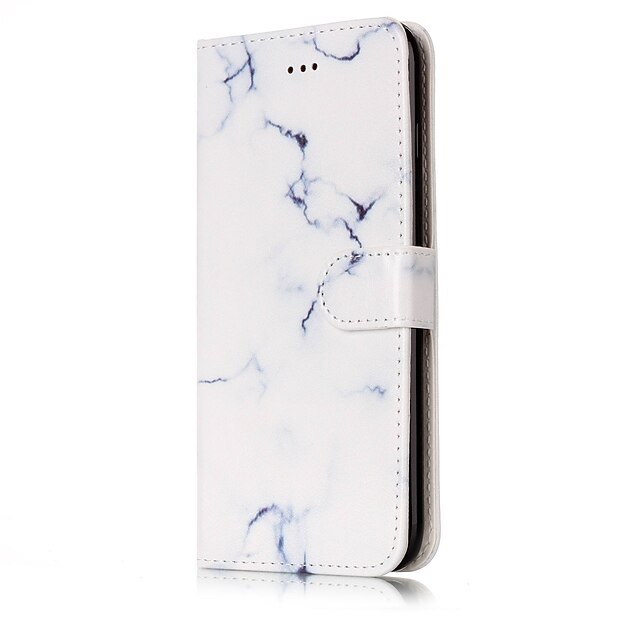  Case For Apple iPhone 7 / iPhone 7 Plus Wallet / Card Holder / with Stand Full Body Cases Marble Hard PU Leather for iPhone 7 Plus / iPhone 7 / iPhone 6s Plus