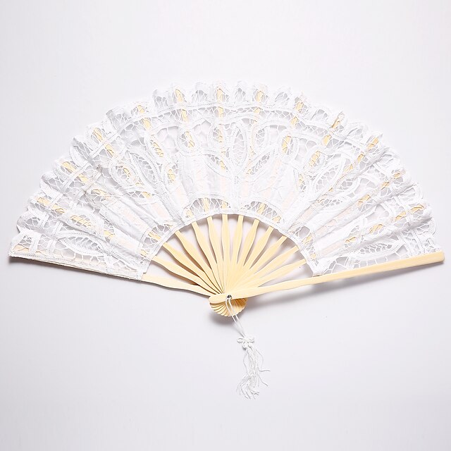  Hand Fans Material Ribbons Party / Evening
