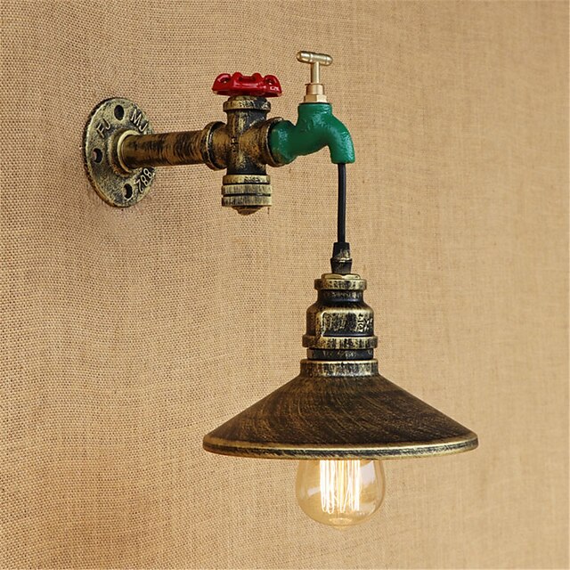  rústico / lodge / vintage / country lâmpadas de parede& arandela interna 220v / 110v 40w do metal dos candelabros de parede
