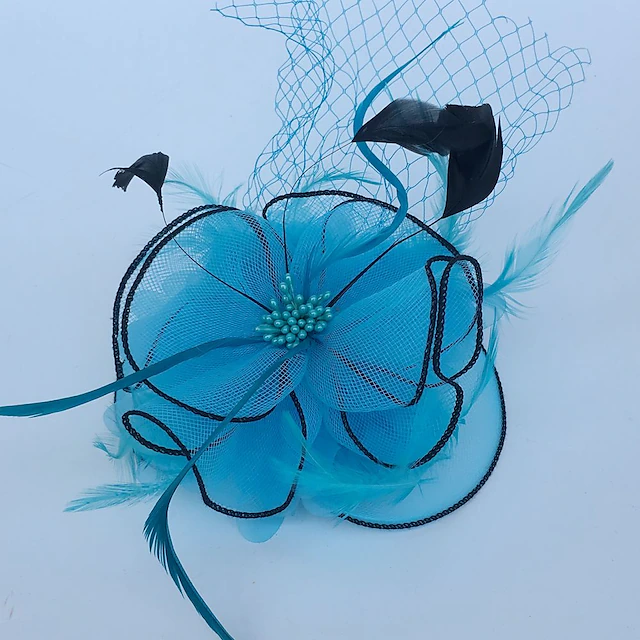 Feather / Net Fascinators / Headwear / Birdcage Veils with Floral 1PC ...