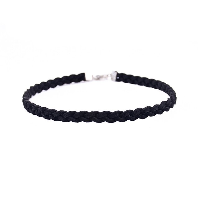  Women's Choker Necklace Single Strand Ladies Personalized European Fashion Alloy White Black Gray Necklace Jewelry For Party Daily Casual Sports