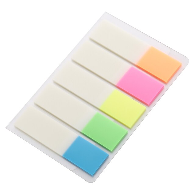  Cinco tipos de etiquetas transparentes fluorescentes de cores podem ser usados ​​repetidamente, não é fácil de rasgar