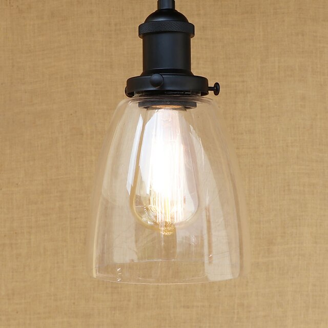  1-Light 14.5 cm Mini Style / LED / Designers Pendant Light Metal Glass Mini Painted Finishes Retro / Country 110-120V / 220-240V