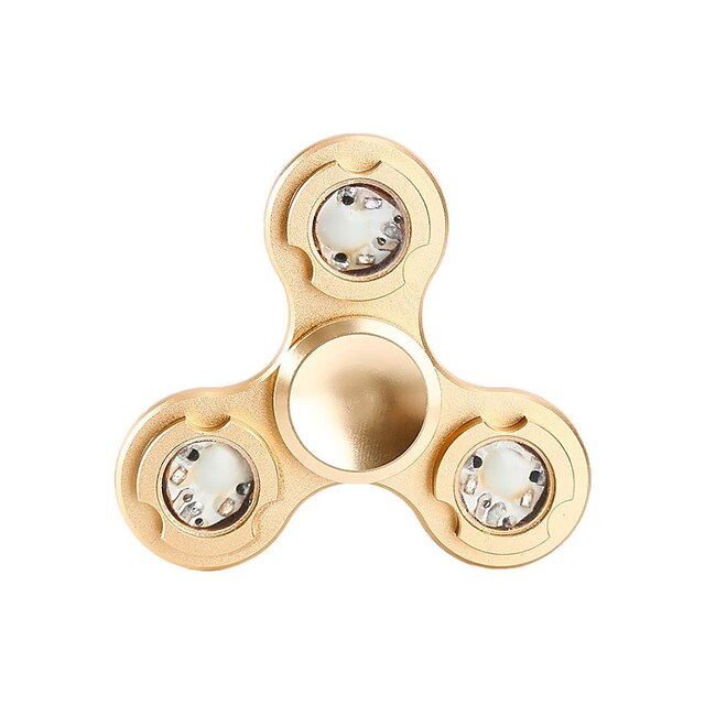  Spinners de mão Mão Spinner Alta Velocidade Por matar o tempo O stress e ansiedade alívio LED Spinner Metalic Clássico Peças Crianças Adulto Para Meninos Para Meninas Brinquedos Dom / Luz LED