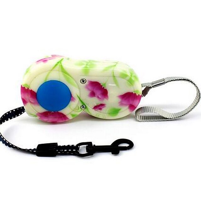  Dog Leash Adjustable / Retractable Flower Nylon Small Dog Medium Dog Large Dog Rainbow