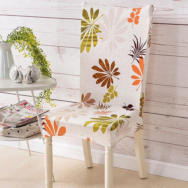  Cobertura de Cadeira Floral Botânico Estampado 100% Poliéster Capas de Sofa