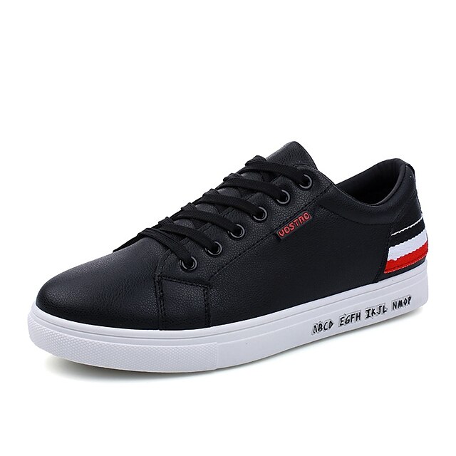  Men's Shoes PVC Spring / Summer Vulcanized Shoes / Comfort Sneakers Fitness & Cross Training Shoes White / Black