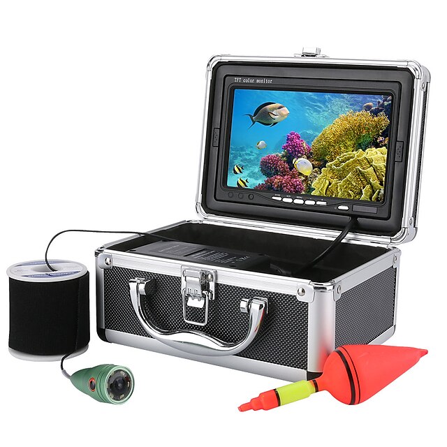  20M 1000tvl Underwater Fishing Video Camera Kit 6 PCS LED Lights with7 Inch Color Monitor