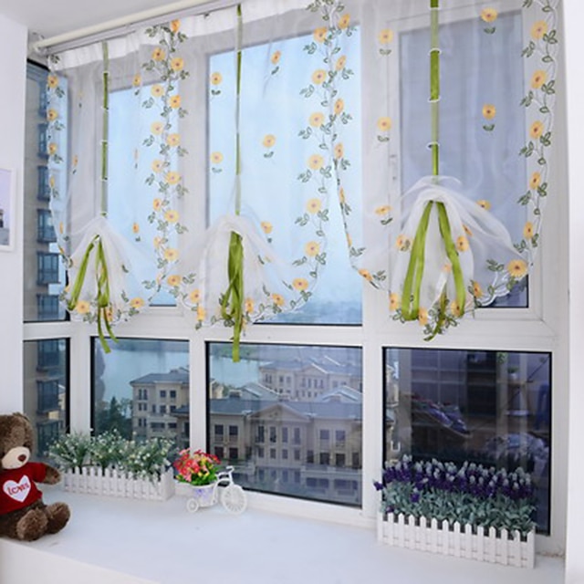  Neoclassicismo Sheer Curtains Shades Um Painel Transparente Sala de Estar   Curtains
