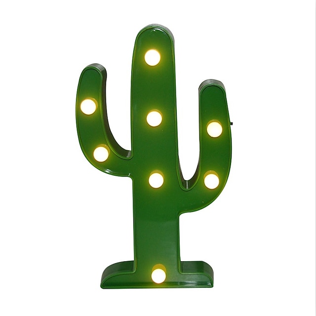  Neon Moon Lamps Holiday Light Cactus LED Lamp for Home Festival Party Christmas Decor