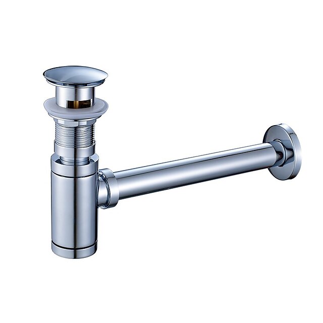  Acessório Faucet - Qualidade superior - Moderna Latão Pop-up Water Drain Without Overflow - Terminar - Cromado