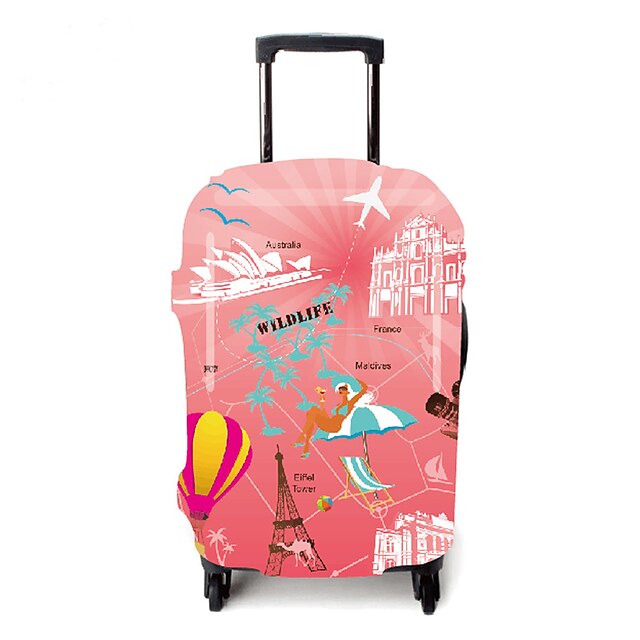  Luggage Cover Dust Proof Polyester Blushing Pink Travel Accessory