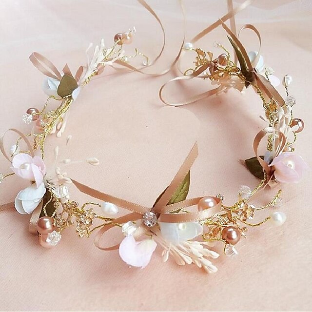  Chiffon / Imitation Pearl / Alloy Flowers / Wreaths with 1 Wedding / Special Occasion Headpiece