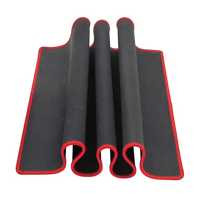  Large Black Red Edge Solid Mouse Pad