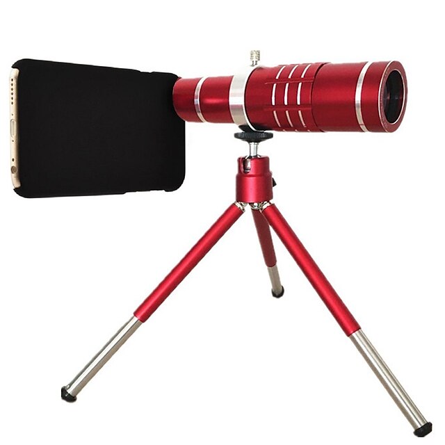  Youniker kit de lente de câmera óptica para iphone 718x foco manual lente de teleobjectiva para iphone 7including zoom de alumínio 18x