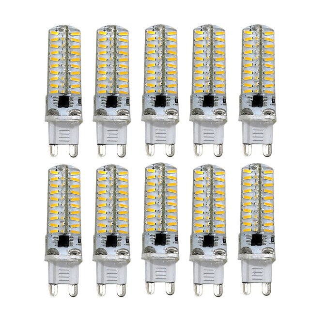  10 piezas 5 W Luces LED de Doble Pin 400-500 lm E14 G9 G4 T 104 Cuentas LED SMD 3014 Regulable Blanco Cálido Blanco Fresco 220 V 110 V