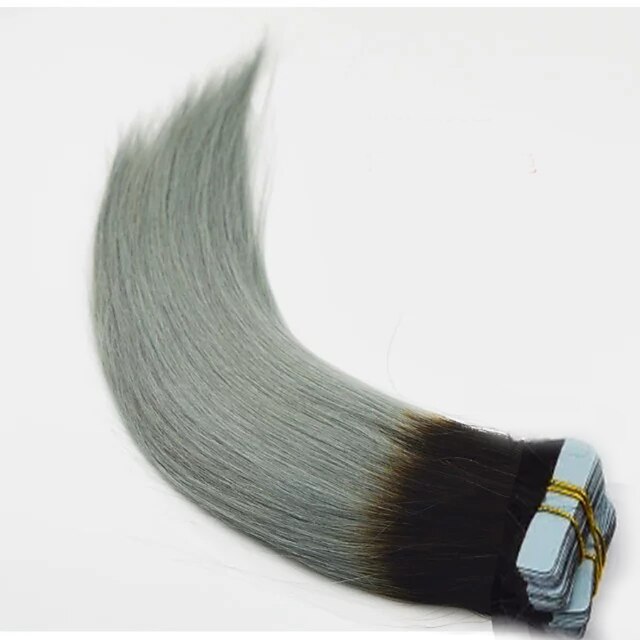  Tape In Hair Extensions Remy Human Hair Human Hair Pack Straight Ombre Hair Extensions