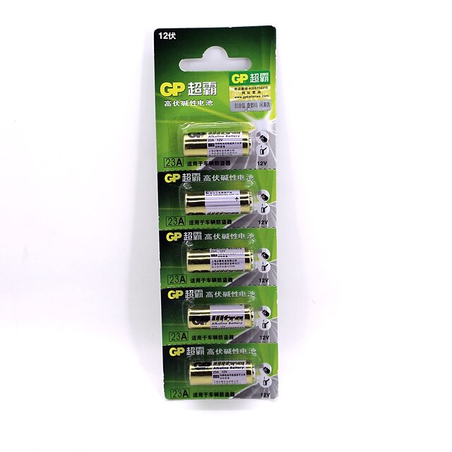  gp ultra haute alcaline haute qualité 23a 12v (5 en 1)