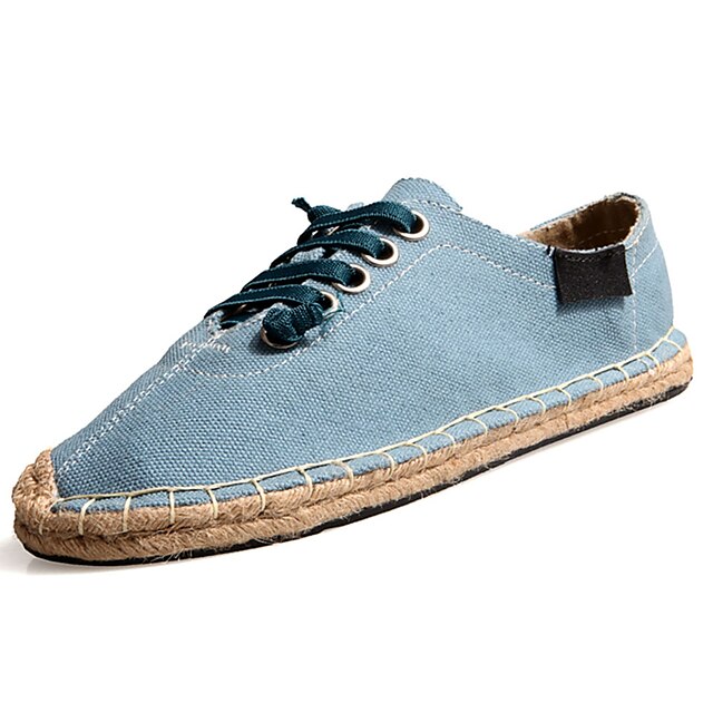  Men's Comfort Shoes Tulle Spring / Fall Sneakers Walking Shoes Blue / White / Black / Lace-up / Outdoor