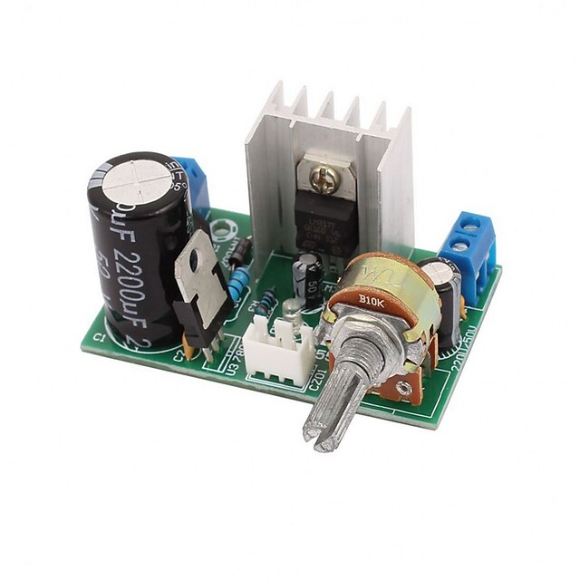  Lm317 Stromversorgung Platine Platte mit Schutz 1.25v-37v 1.5a kontinuierlich einstellbare DC-Spannungsregler