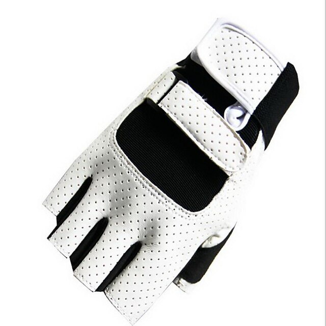  Sports Gloves / Exercise Gloves / Pro Boxing Gloves For Boxing, Fitness, Muay Thai Fingerless Gloves Multifunctional, Sunscreen, Breathable PU(Polyurethane) White