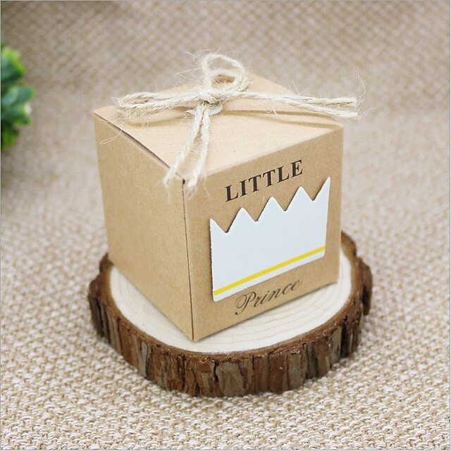  Creative Cuboid Card Paper Favor Holder with Pattern Gift Boxes - 12