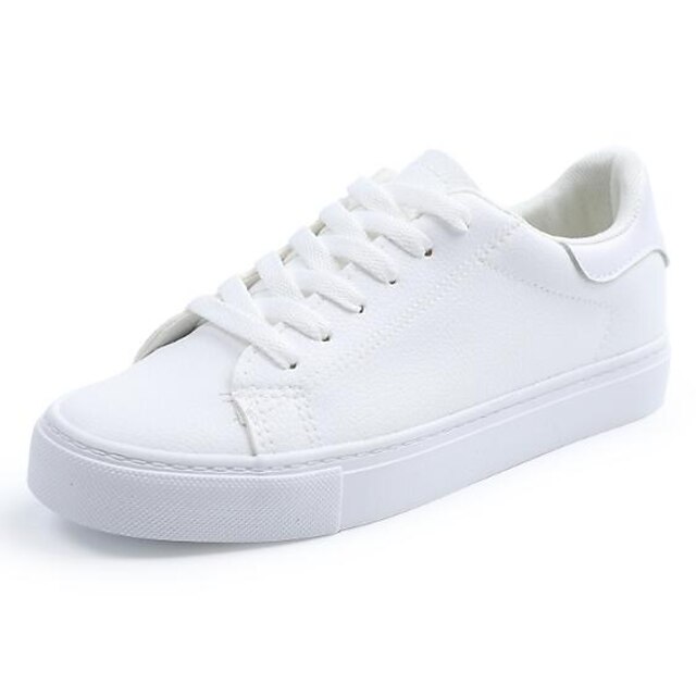  Damen Schuhe PU Frühling Komfort Sneakers Für Normal Weiß