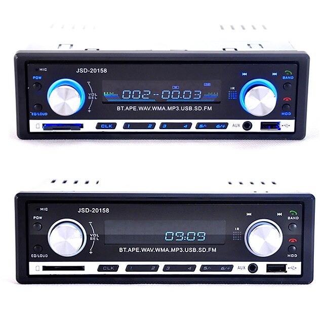  3.5 inch 1 DIN Built-in Bluetooth / Radio for universal Support / Mp3 / WAV / SD Card