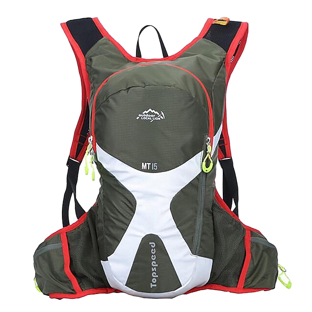  Mochila de Ciclismo mochila Running Pack 15L para Esportes Relaxantes Corrida Viajar Bolsas para Esporte Multifuncional Prova-de-Água Vestível Terileno Bolsa de Corrida