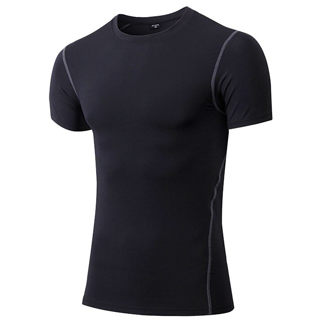  Herrn Laufshirt Sport Elastan T-shirt Kompressionskleidung Oberteile Fitness Fitnesstraining Trainieren Kurzarm Sportkleidung Atmungsaktiv Rasche Trocknung Schweißableitend Komfortabel Dehnbar