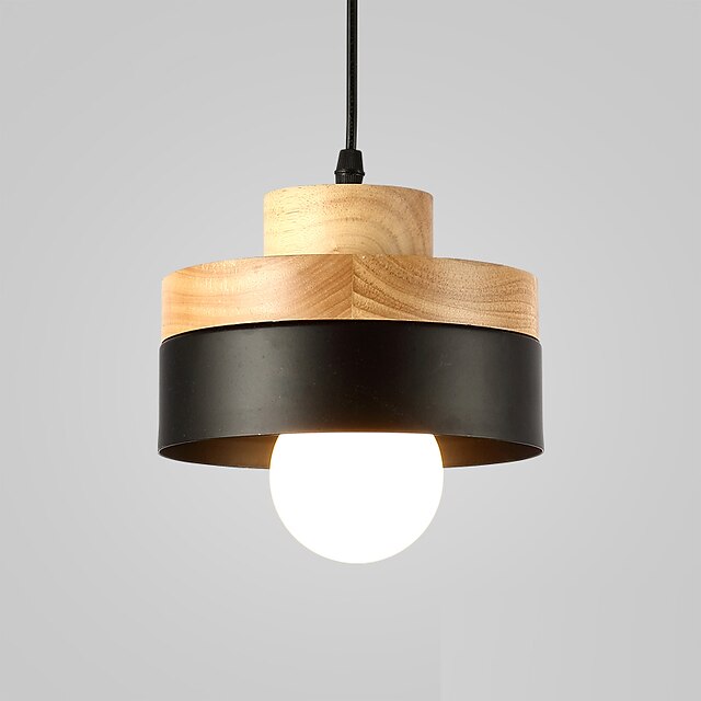  északi Európa egyszerűség modern fából függő könnyű fém árnyékoló nappali étkező kávézó világítás