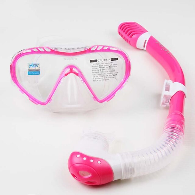  Kit para Snorkeling Pacotes de Mergulho - Máscara de mergulho Snorkel - Snorkel Seco Protecção Alça Ajustável Natação Mergulho Fibra de Vidro Neoprene  Para Infantil