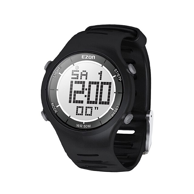  мужской моды случайные цифровые часы 30m водонепроницаемый цифровой двойной время секундомер на открытом воздухе спорта наручные часы Ezon