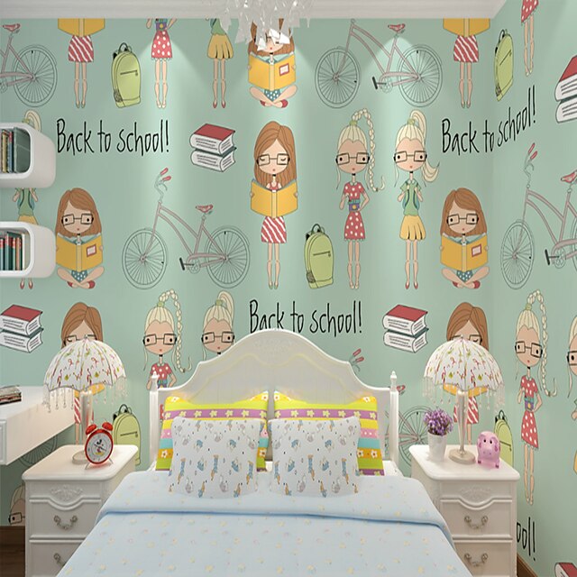 Mural Canvas Wall Covering Adhesive required Cartoon 2023 US 106.99