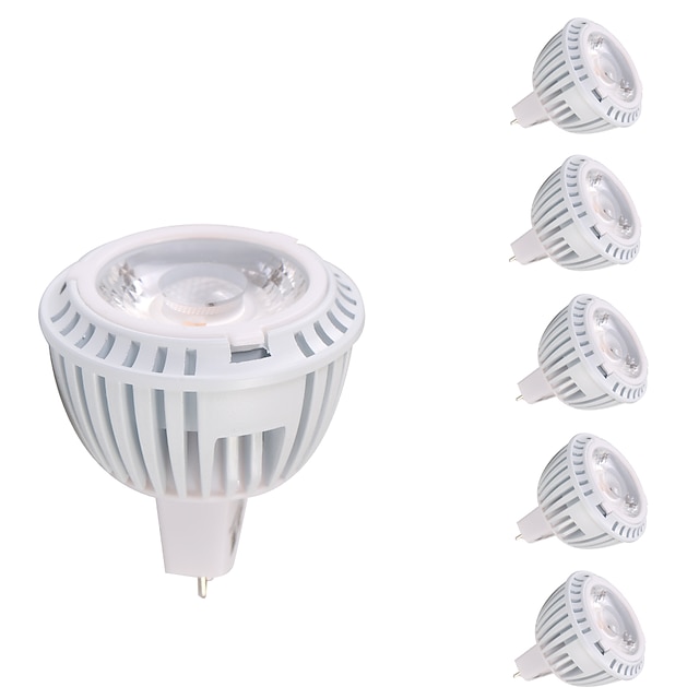  GMY® 6 szt. 8 W 520 lm GU5.3(MR16) Żarówki punktowe LED MR16 1 Koraliki LED COB Ciepła biel 12 V / ROHS