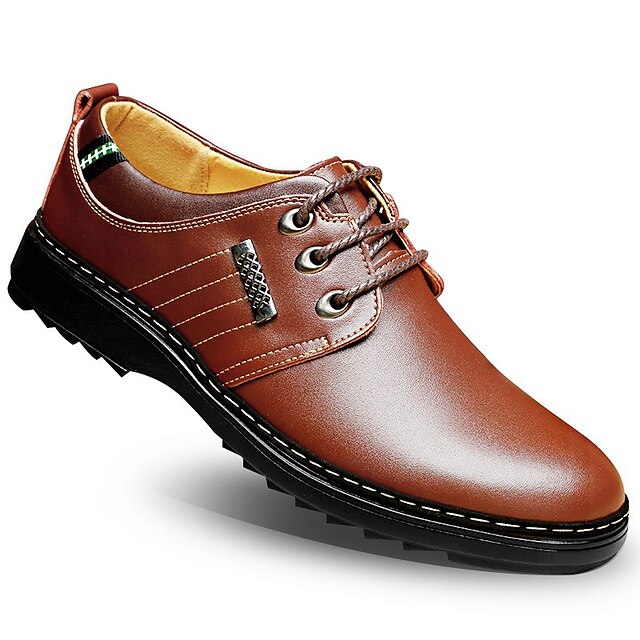  Voor heren Oxfords Formele Schoenen Comfort schoenen Bruiloft Informeel Toimisto & ura Wandelen Synthetisch Zwart Marineblauw Bruin Herfst Zomer / Combinatie / EU40