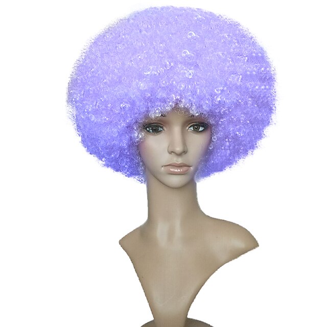  Synthetische Perücken Afro Afro-Frisur Bob Bubikopf Perücke Kurz Lila Synthetische Haare Damen Afro-amerikanische Perücke Lila