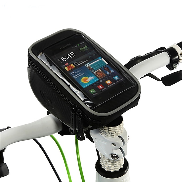  ROSWHEEL Bolsa Celular Bolsa para Guidão de Bicicleta 5 polegada Sensível ao Toque Ciclismo para iPhone 8/7/6S/6 Ciclismo / Moto / Zíper á Prova-de-Água